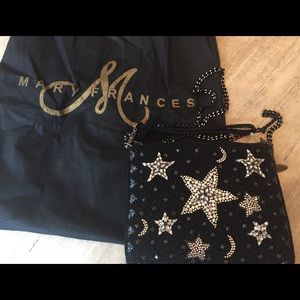 Mary Frances Shooting Stars, Black Mini Bag